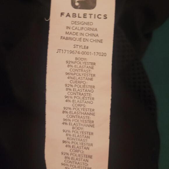 BUNDLE SALE!  FABLETICS Black Women's  Zip Up Hoodie Top XS - Picture 11 of 11